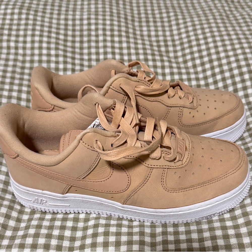 Nike Women's Sneakers in Tan and White